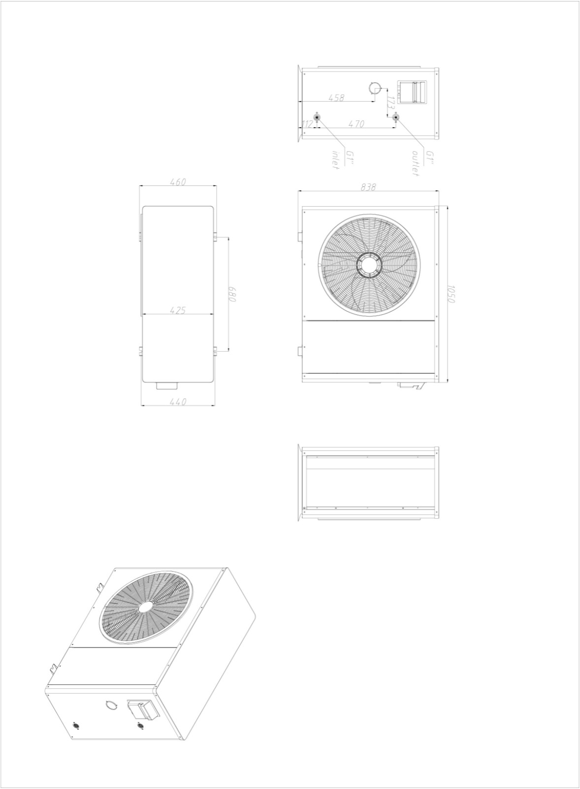 prodotto-R32 controllo wifi 20KW NL-BKDX50-200IIR32 A+++ Pompa di CaloreRiscaldamento Raffreddamento Acqua calda espansio