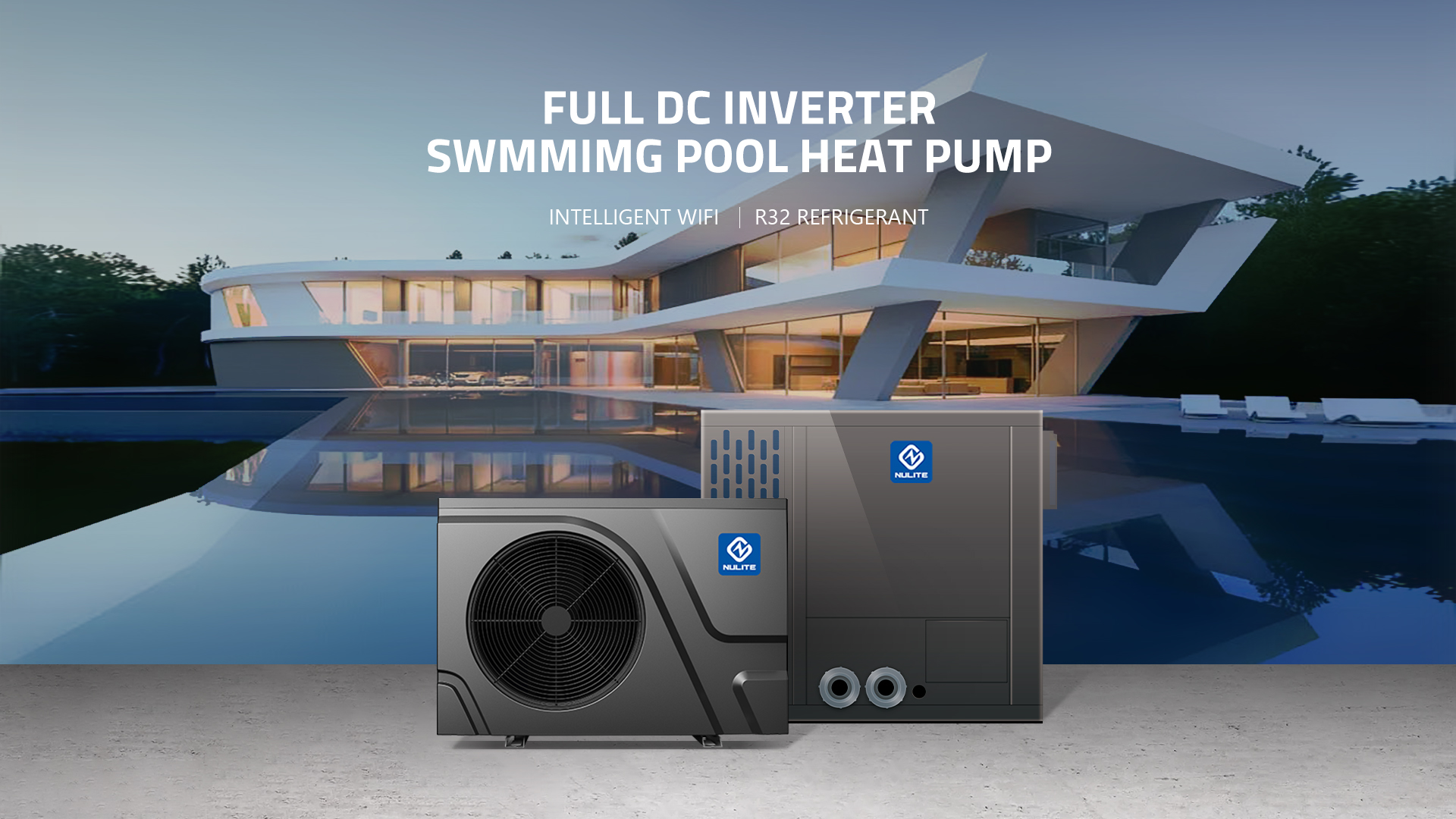 Full DC INVERTER SWMmIMG POOL HEAT PUMP