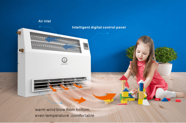 NULITE-Professional New Energy Floorstanding Floor Heating Fan Coil House Heating